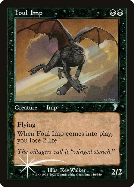 Foul Imp, Magic card 7ED 136★ — Seventh Edition set