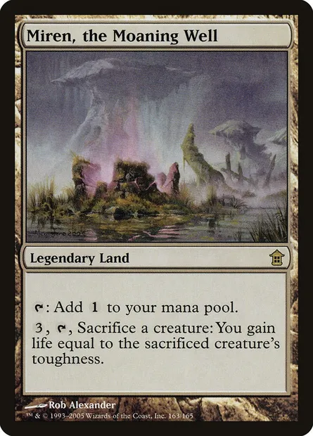 Miren, the Moaning Well, Magic card SOK 163 — Saviors of Kamigawa set
