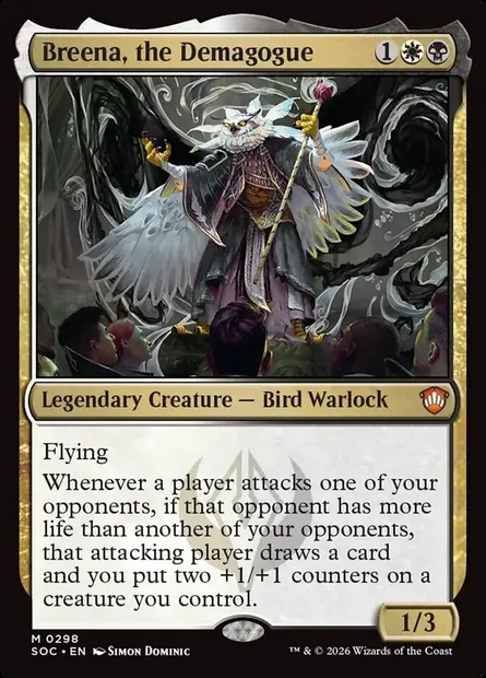 Breena, la démagogue, carte Magic SOC 298 — extension Secrets of Strixhaven Commander