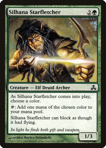 Stellarcher silhana, carte Magic GPT 95 — extension Le Pacte des Guildes