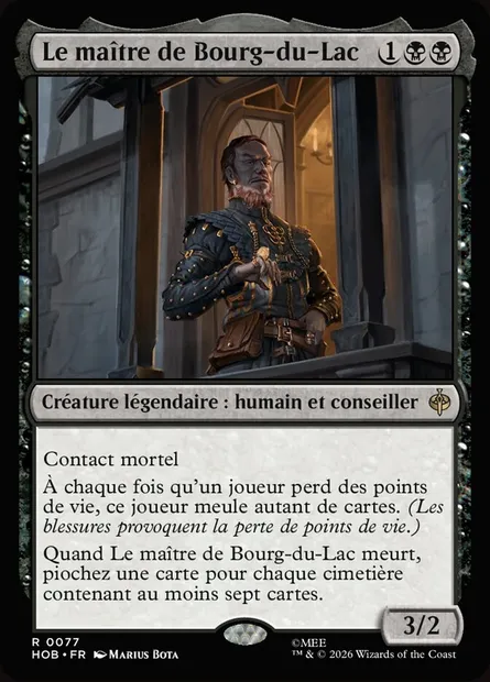Le maître de Bourg-du-Lac, carte Magic HOB 77 — extension The Hobbit