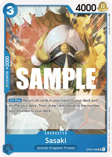 Sasaki, carte One Piece OP04-048 — extension KINGDOMS OF INTRIGUE