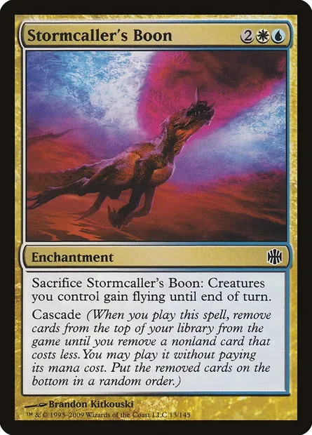 Stormcaller's Boon, Magic card ARB 13 — Alara Reborn set