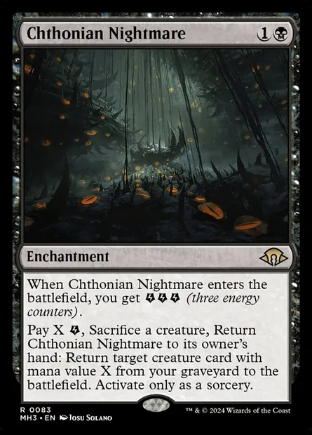 Chthonian Nightmare, Magic card MH3 83 — Modern Horizons 3 set