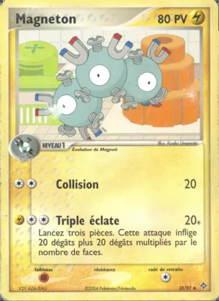 Magnéton, carte Pokémon DR 35 — extension EX Dragon