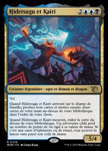 Hidetsugu et Kairi, carte Magic MOM 228 — extension L'invasion des machines