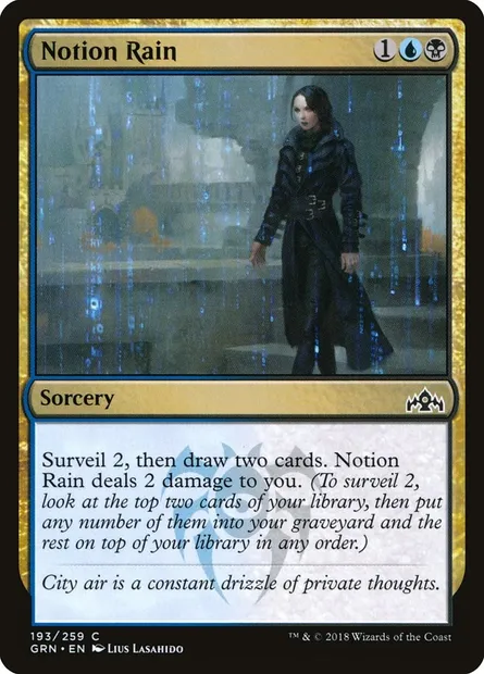 Notion Rain, Magic card GRN 193 — Guilds of Ravnica set