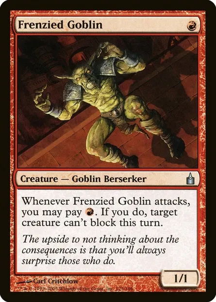 Gobelin hystérique, carte Magic RAV 125 — extension Ravnica: La Cité des Guildes