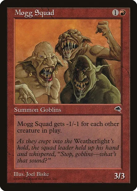 Mogg Squad, Magic card TMP 192 — Tempest set