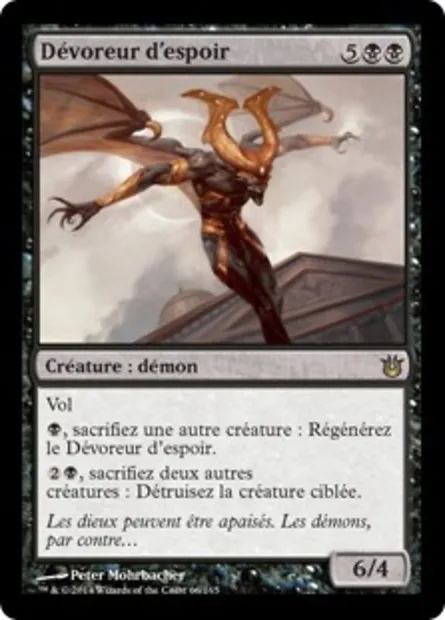Dévoreur d'espoir, carte Magic BNG 66 — extension Créations divines