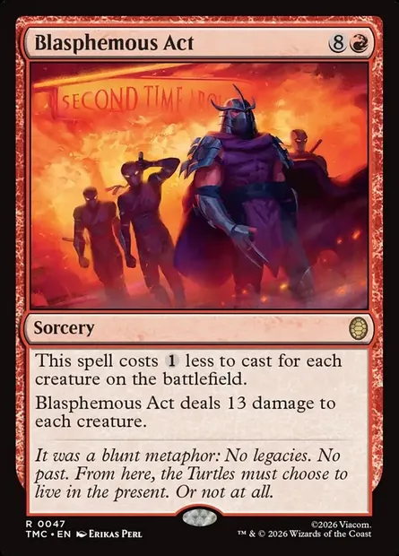 Blasphemous Act, Magic card TMC 47 — Teenage Mutant Ninja Turtles Eternal set