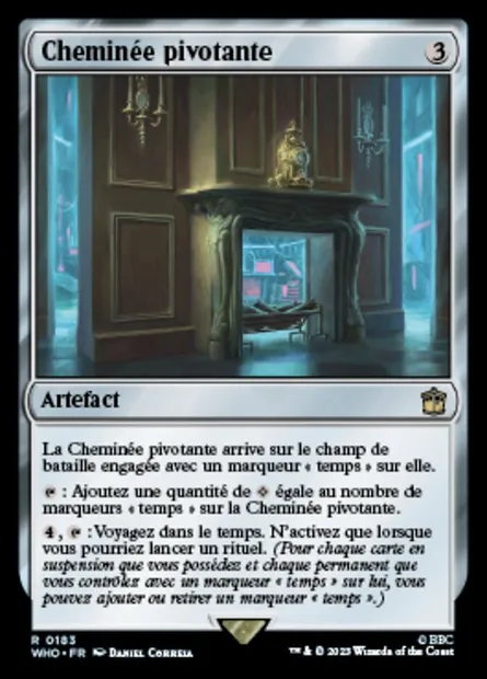 Cheminée pivotante, carte Magic WHO 183 — extension Doctor Who