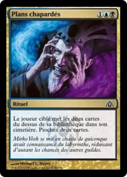 Plans chapardés, carte Magic DGM 90 — extension Le labyrinthe du dragon