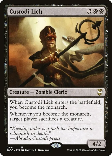 Custodi Lich, Magic card NCC 244 — New Capenna Commander set