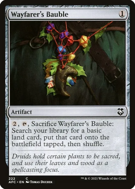 Wayfarer's Bauble, Magic card AFC 222 — Forgotten Realms Commander set