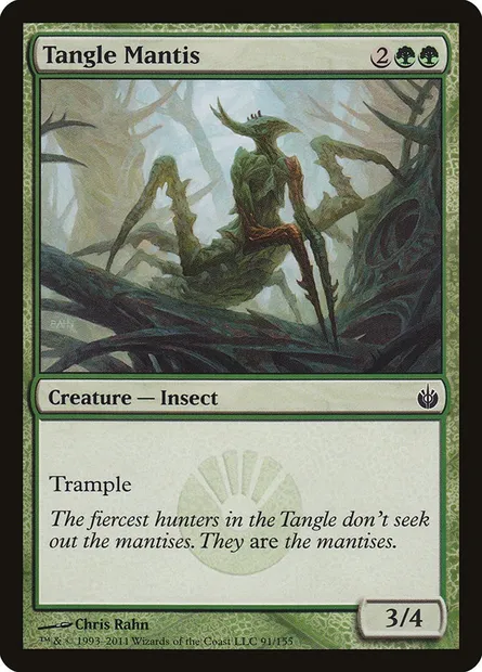 Tangle Mantis, Magic card MBS 91 — Mirrodin Besieged set