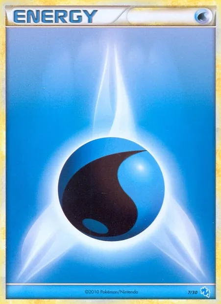 Énergie Eau, carte Pokémon TK4G 007 — extension HS Trainer Kit (Gyarados)