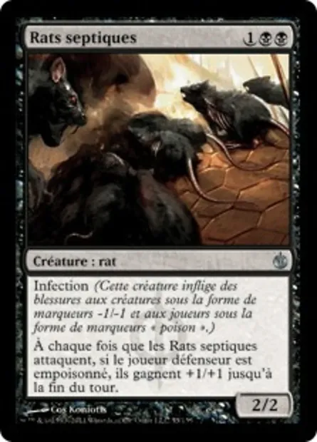 Rats septiques, carte Magic MBS 55 — extension Mirrodin assiégé