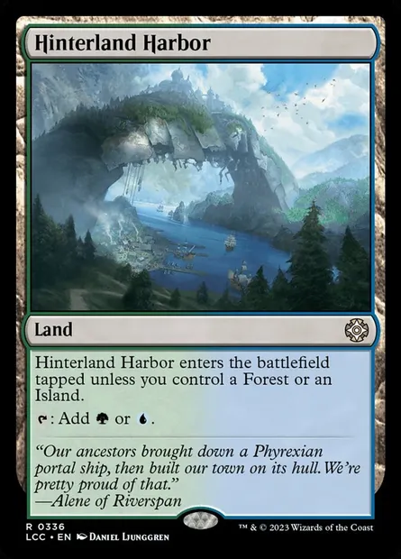 Hinterland Harbor, Magic card LCC 336 — The Lost Caverns of Ixalan Commander set