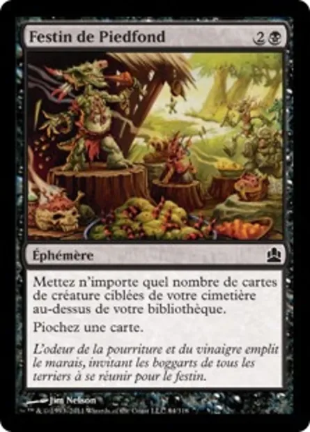 Festin de Piedfond, carte Magic CMD 84 — extension Commander 2011