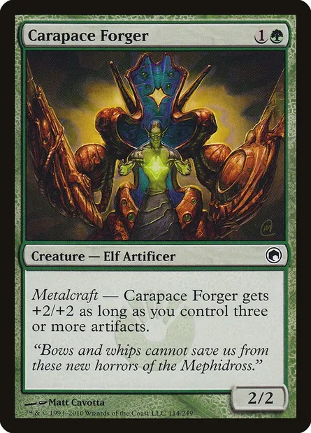 Carapace Forger, Magic card SOM 114 — Scars of Mirrodin set