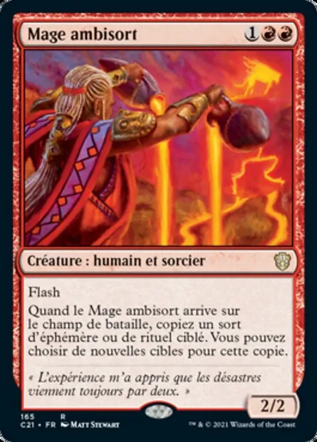 Mage ambisort, carte Magic C21 165 — extension Commander 2021