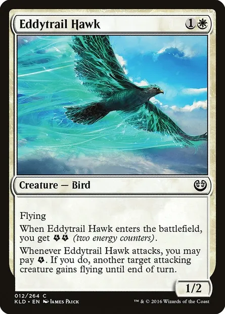 Eddytrail Hawk, Magic card KLD 12 — Kaladesh set