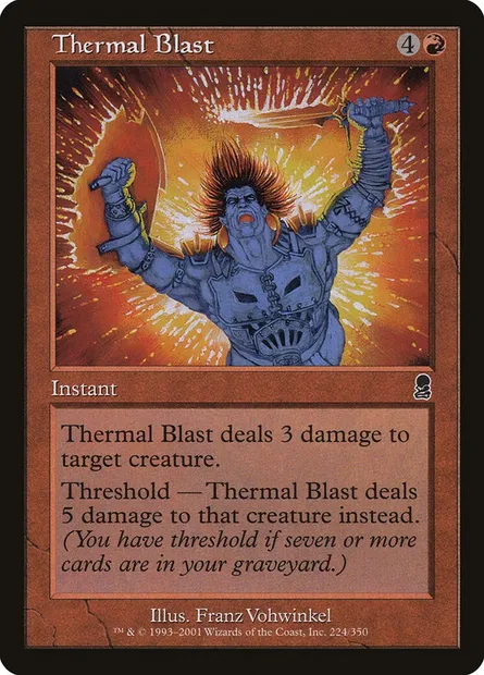 Thermal Blast, Magic card ODY 224 — Odyssey set
