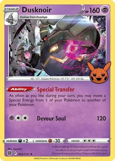 Noctunoir, carte Pokémon TOT22 062 — extension Trick or Trade