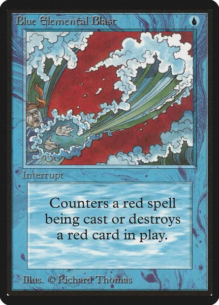 Blue Elemental Blast, Magic card LEB 50 — Limited Edition Beta set