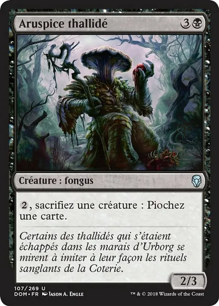 Aruspice thallidé, carte Magic DOM 107 — extension Dominaria