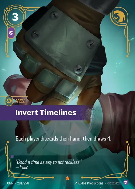 Invert Timelines, Riftbound card OGN 201 — Origins set