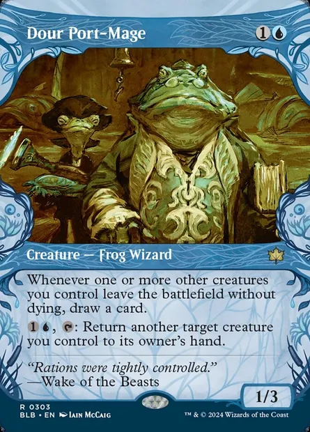 Dour Port-Mage, Magic card BLB 303 — Bloomburrow set