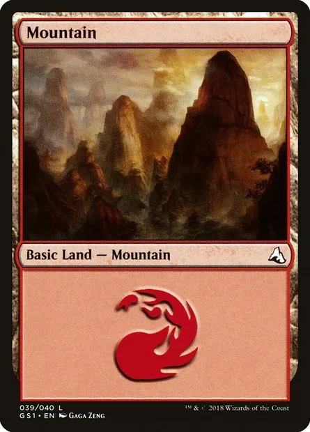 Montagne, carte Magic GS1 39 — extension Global Series Jiang Yanggu & Mu Yanling