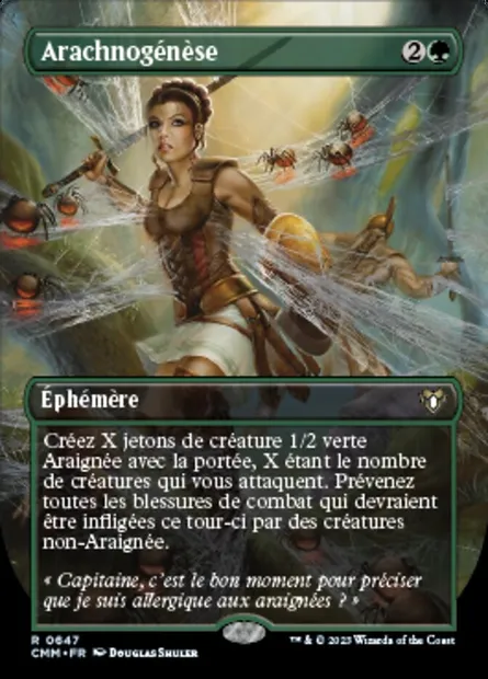 Arachnogénèse, carte Magic CMM 647 — extension Commander Masters