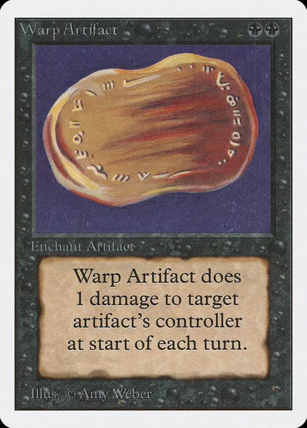 Warp Artifact, Magic card 2ED 134 — Unlimited Edition set