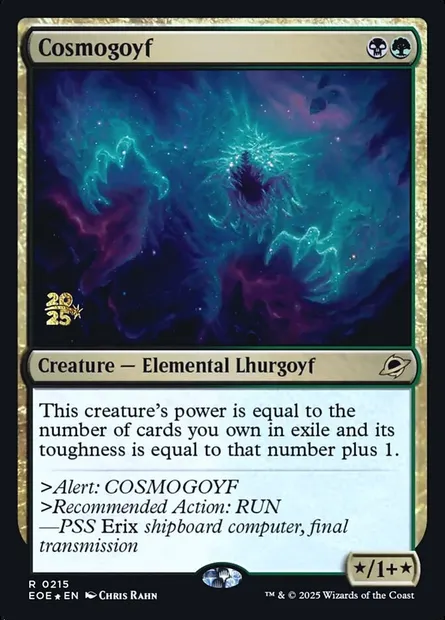 Cosmogoyf, Magic card PEOE 215s — Edge of Eternities Promos set