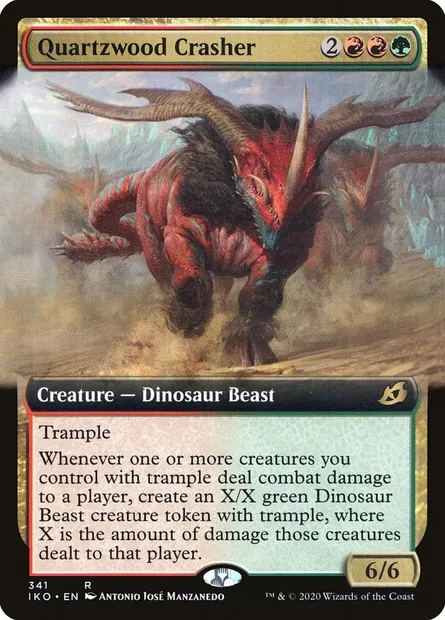 Quartzwood Crasher, Magic card IKO 341 — Ikoria: Lair of Behemoths set