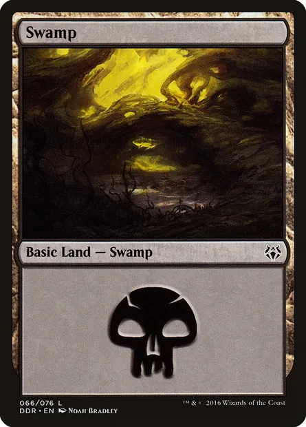 Swamp, Magic card DDR 66 — Duel Decks: Nissa vs. Ob Nixilis set