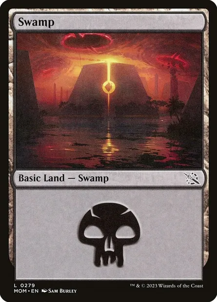 Swamp, Magic card MOM 279 — March of the Machine set