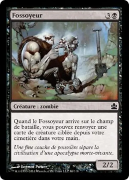 Fossoyeur, carte Magic CMD 86 — extension Commander 2011