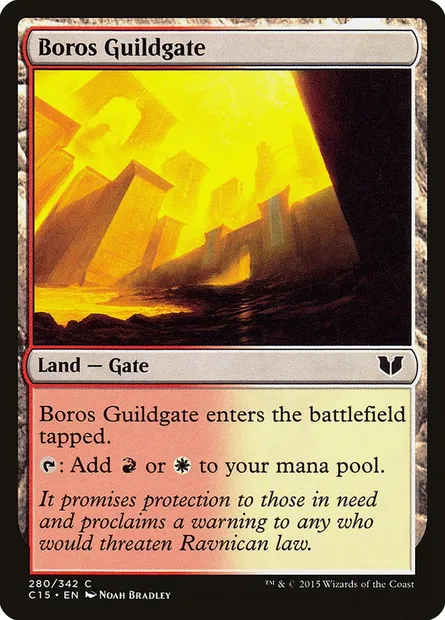 Boros Guildgate, Magic card C15 280 — Commander 2015 set