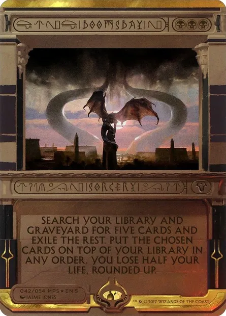 Doomsday, Magic card MP2 42 — Amonkhet Invocations set