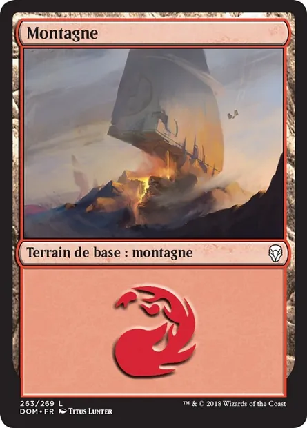 Montagne, carte Magic DOM 263 — extension Dominaria