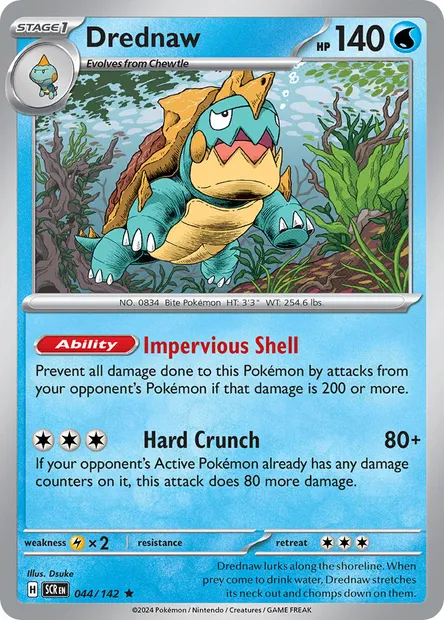 Drednaw, Pokémon card SCR 044 — Stellar Crown set