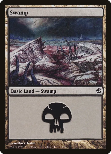 Swamp, Magic card DDH 78 — Duel Decks: Ajani vs. Nicol Bolas set