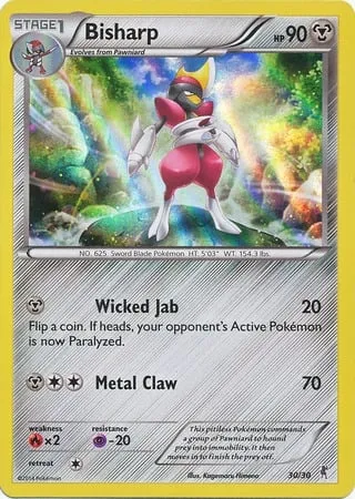 Bisharp, Pokémon card TK7A 030 — XY Trainer Kit: Bisharp set