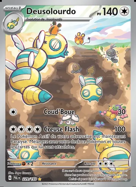 Deusolourdo, carte Pokémon PAL 229 — extension Évolutions à Paldea