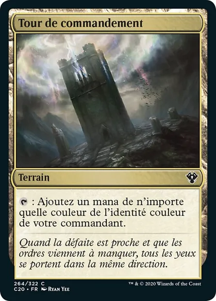 Tour de commandement, carte Magic C20 264 — extension Commander 2020