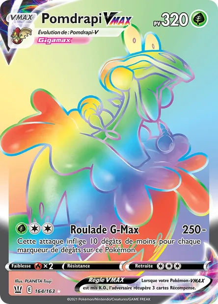 Pomdrapi VMAX, carte Pokémon BST 164 — extension Styles de combat